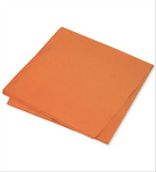 Club Room Men's Simple Solid Silk Dress Pocket Square Orange Size Regular