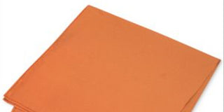 Club Room Men's Simple Solid Silk Dress Pocket Square Orange Size Regular