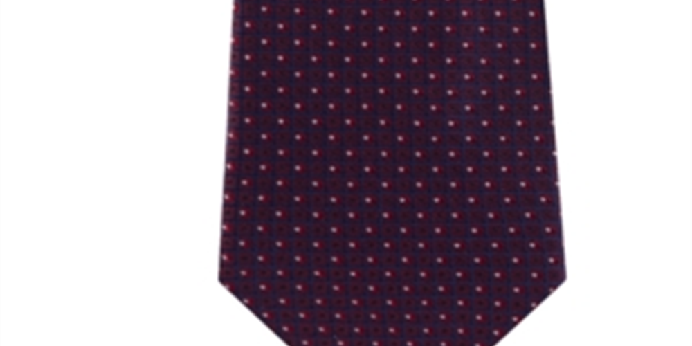 Kenneth Cole Reaction Men's Microchip Geometric Neck Tie Red Size Regular