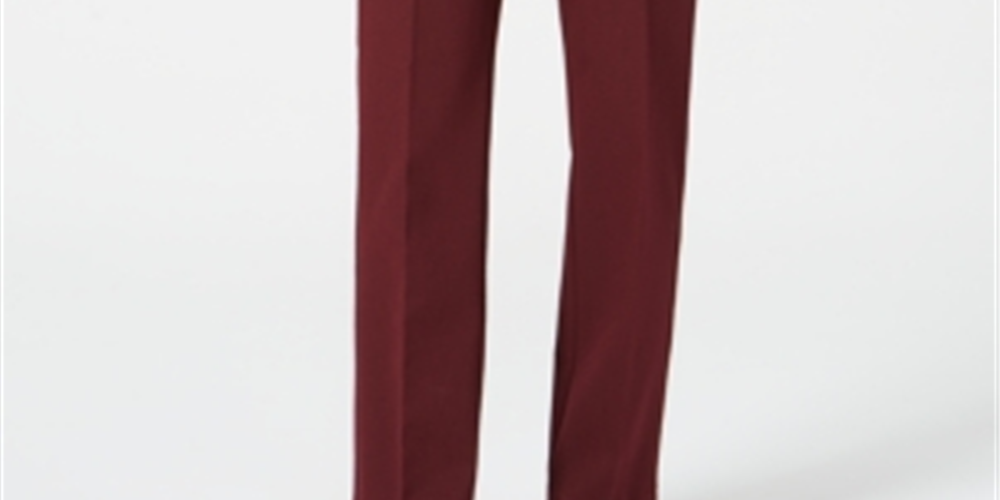 Charter Club Women's Solid Trousers Carriage Red Size 8 Petite