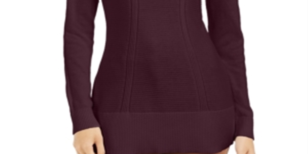 Style & Co Women's Mixed-Stitch Sweater Purple Size Small