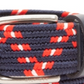 Tommy Hilfiger Men's Comfort Stretch Webbing Casual Belt Blue Size Small