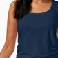 Alfani Women's Ruched Camisole Tank Top Blue Size Small