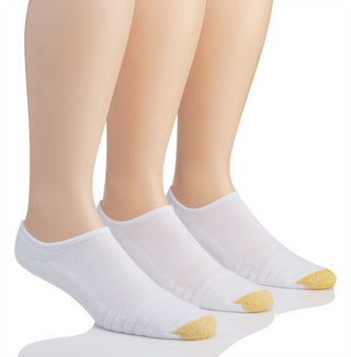 Gold Toe Men's the Sneaker No Show Socks White Size 8-11