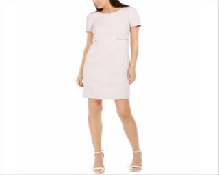 Anne Klein Women's Twill Shift Dress Pink Size 0