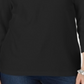 Karen Scott Women's Three Quarter Sleeve Top Black Size Large