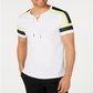 INC International Concepts Men's Attila Cotton Mesh Trim Casual Shirt White Size XX-Large