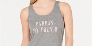 Jenni Women's Keyhole Back with Sleep Tank Top Black Size M