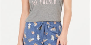 Jenni Women's Keyhole Back with Sleep Tank Top Black Size M