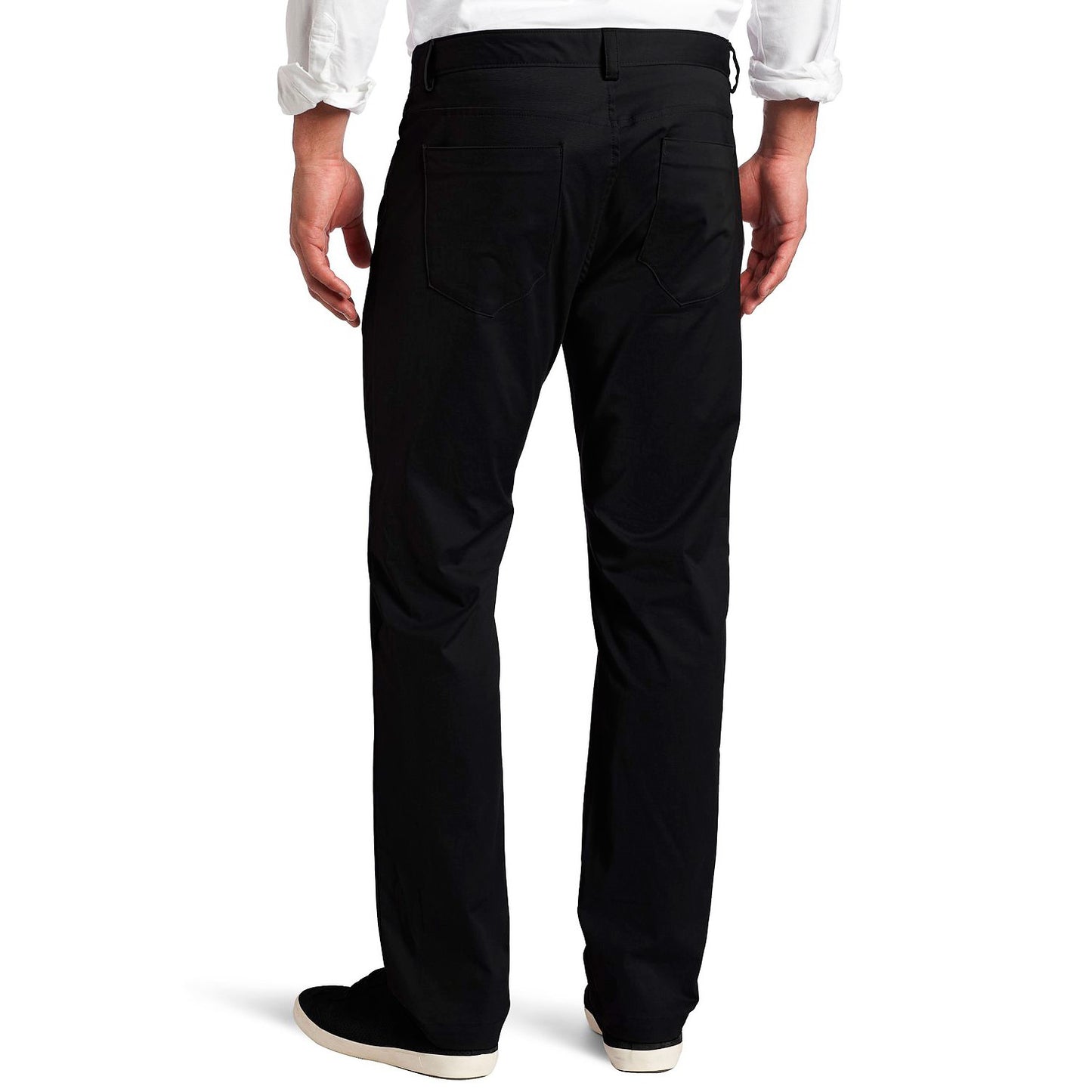 Calvin Klein Men's Slim Fit Flat Front Pants Black Size 30X32