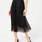 Alfani Women's MIDI a Line Skirt Black Size X-Large
