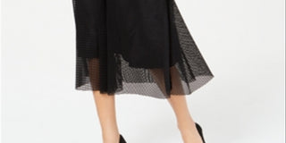 Alfani Women's MIDI a Line Skirt Black Size X-Large