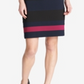Tommy Hilfiger Women's Scuba Crepe Colorblock Sheath Dress Blue Size 12P