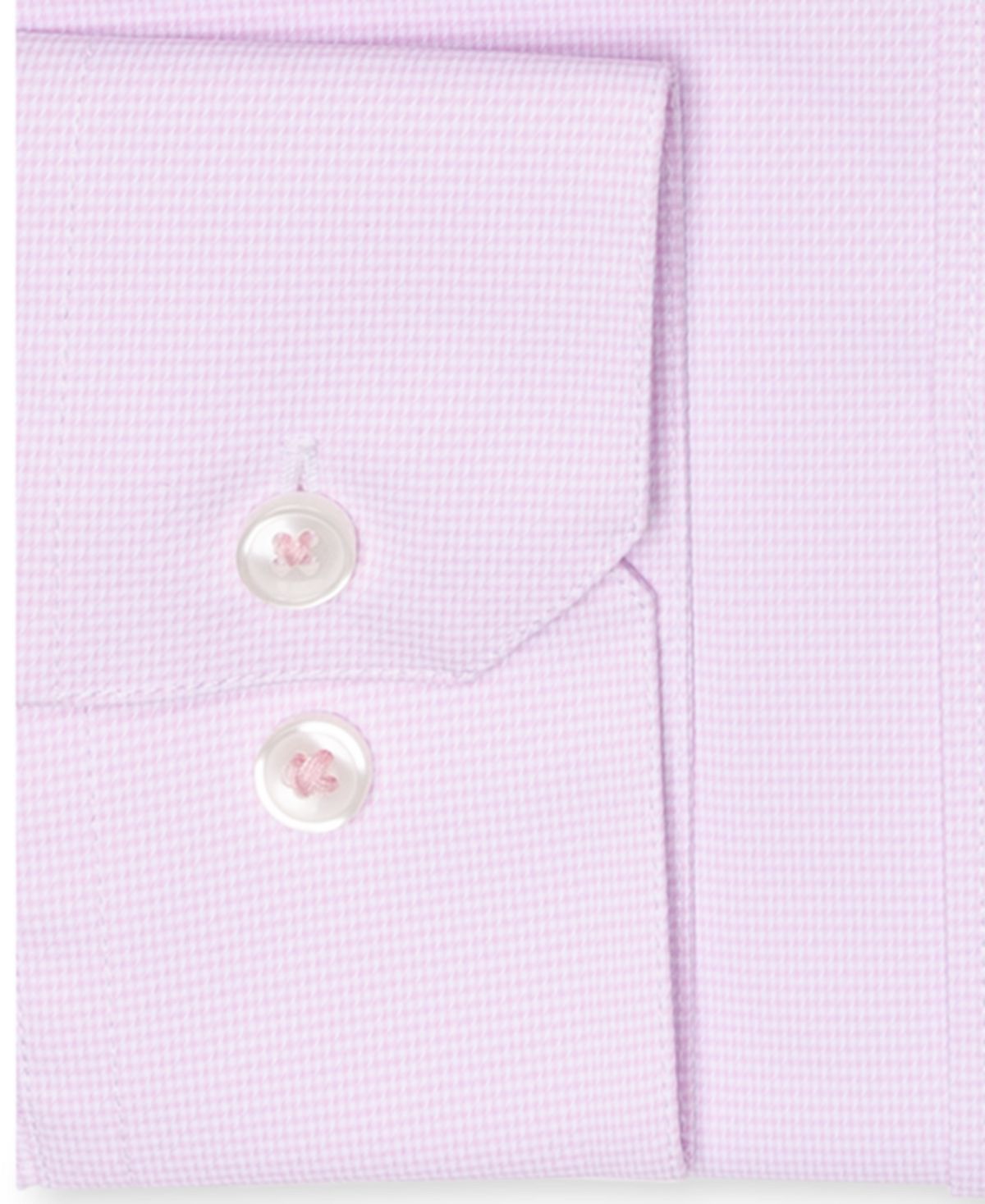 Ryan Seacrest Distinction Men's Active Slim Fit Non Iron Performance Stretch Dobby Dress Shirt Pink Size 16X32X33