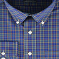 Ralph Lauren Men's Non Iron Poplin Holiday Dress Shirt Blue Size 16X34X35