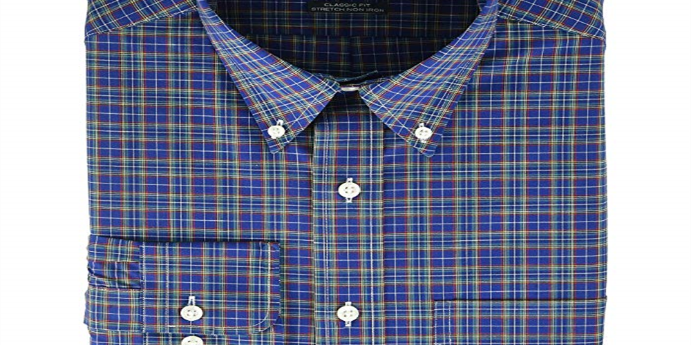 Ralph Lauren Men's Non Iron Poplin Holiday Dress Shirt Blue Size 16X34X35