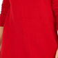 Style & Co Women's Exposed Seam Mock Neck Tunic Sweater Red Size XX-Large