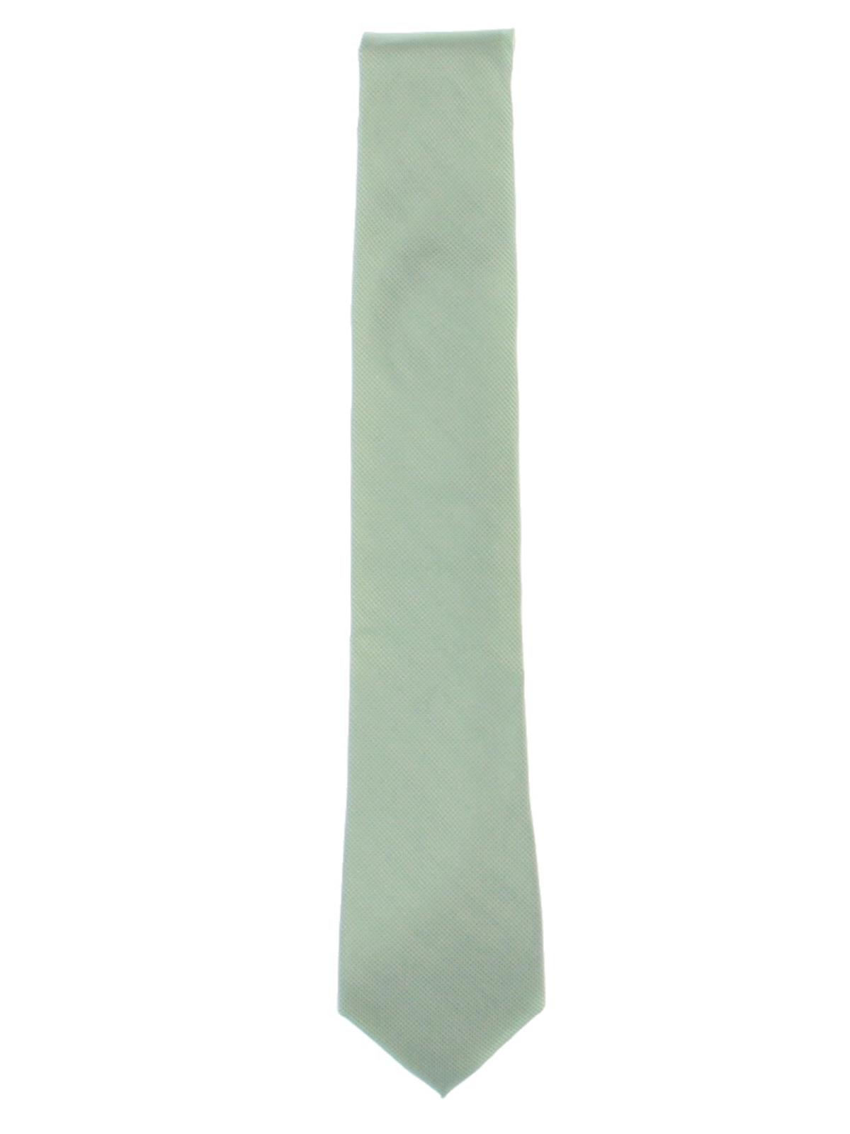 Calvin Klein Men's Oxford Silk Blend Solid Neck Tie Green Size Regular