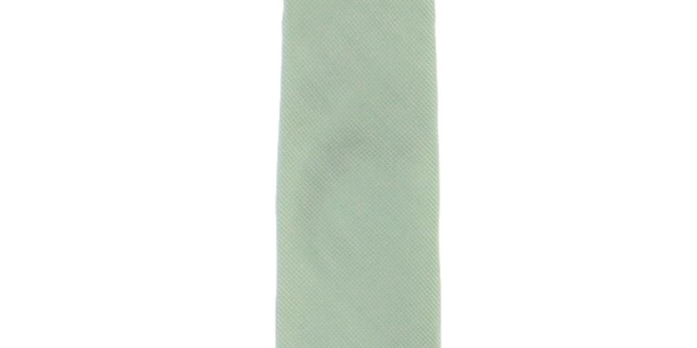 Calvin Klein Men's Oxford Silk Blend Solid Neck Tie Green Size Regular