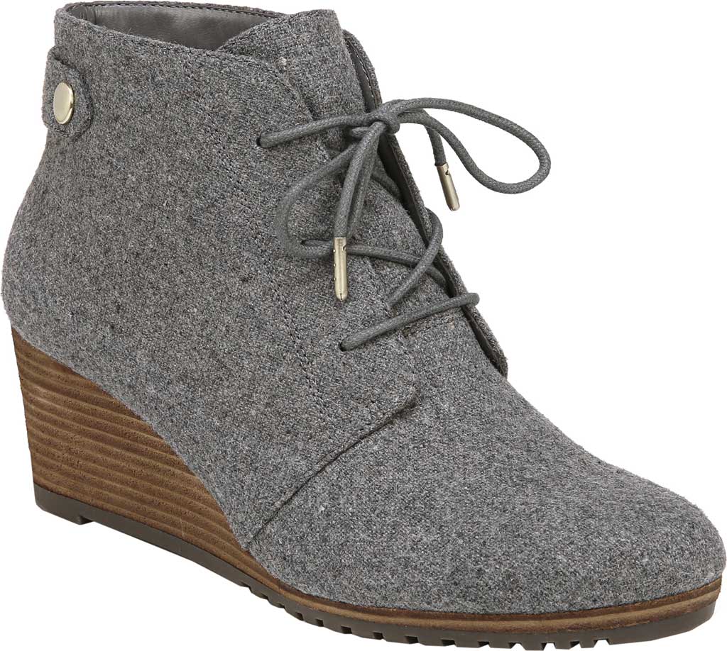 Dr. Scholl's Women's Conquer Wedge Bootie Gray Size 9.5M