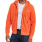 Michael Kors Men's Sherpa Logo Hoodie Orange Size Small