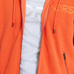 Michael Kors Men's Sherpa Logo Hoodie Orange Size Small