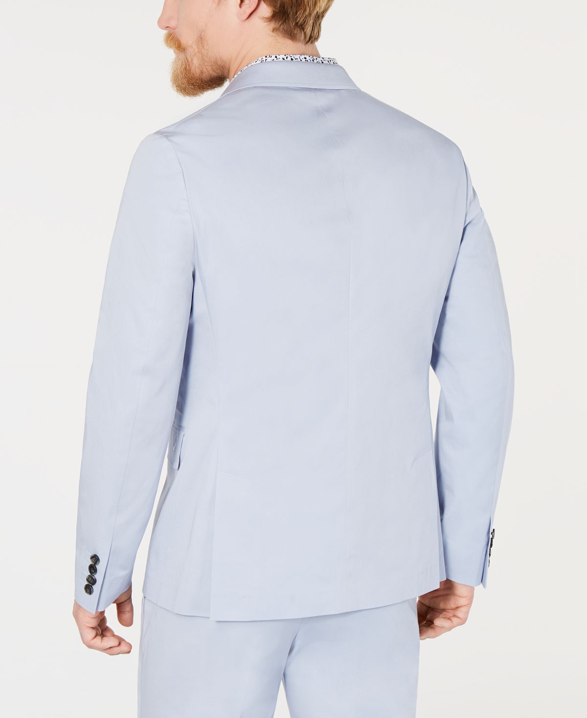 INC International Concepts Men's Slim Fit Two Button Blazer Blue Size XXX-Large