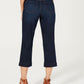 Style & Co Women's Belted Capri Jeans Blue Size 10P