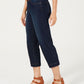 Style & Co Women's Belted Capri Jeans Blue Size 10P