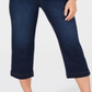 Style & Co Women's Belted Capri Jeans Blue Size 10P