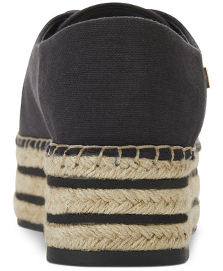 DKNY Women's Fabric Low Top Lace up Fashion Sneakers Black Size 8.5