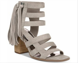 Carlos By Carlos Santana Women's Neveah Suede Gladiator Dress Sandals Gray Size 8.5 M