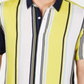 INC International Concepts Men's Marco Striped Collar T-Shirt Yellow Size X-Small