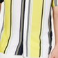 INC International Concepts Men's Marco Striped Collar T-Shirt Yellow Size X-Small