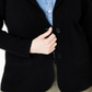 Charter Club Women's Plus Cashmere Blazer Black Size 0X