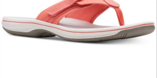 Clarks Women's Brinkley Sail Flip Flop Orange Size 5 M