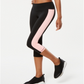 Ideology Women's Colorblocked Cropped Leggings Black- Size X-Small