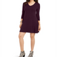 Style & Co Women's Swing Dress Purple Size Petite M