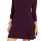 Style & Co Women's Swing Dress Purple Size Petite M