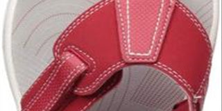 Clarks Women's Brinkley Sail Flip Flop Red Size 9 M