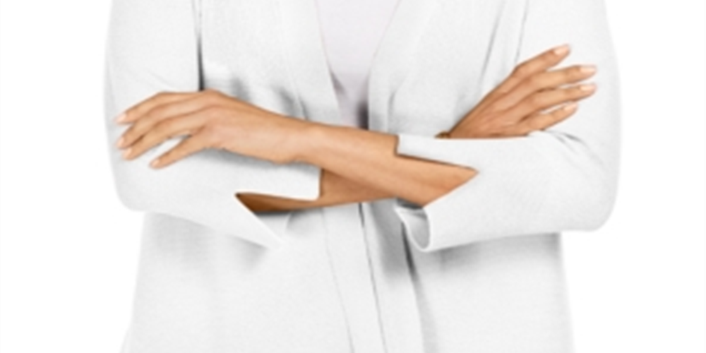 JM Collection Women's Mixed Ribbed Split Sleeve Cardigan White Size X-Small