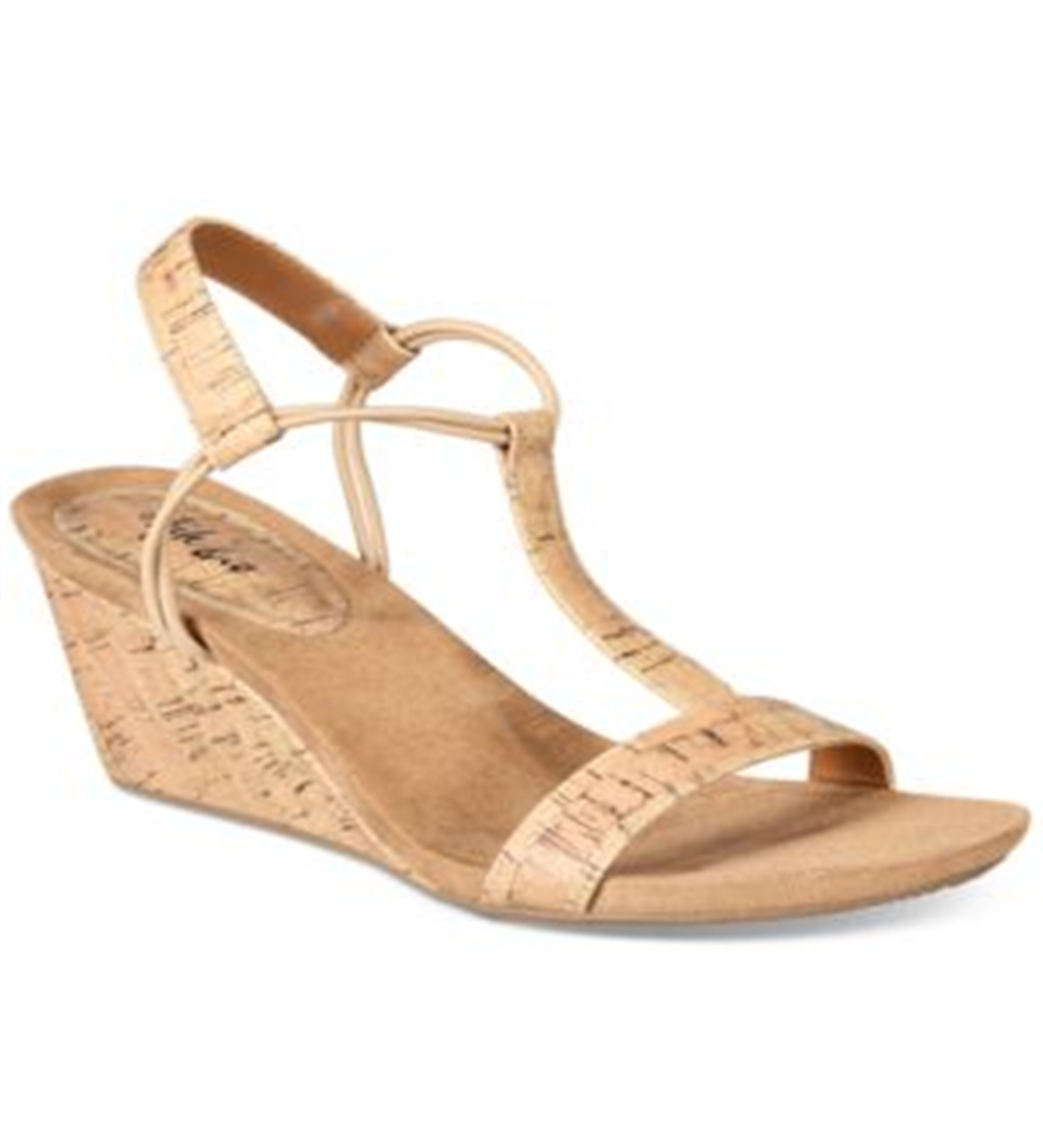 Style & Co Women's Mulan Open Toe Casual Platform Sandals Brown Size 8 M