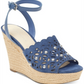 Marc Fisher Women's Hata Sandal -Blue Size 9 M