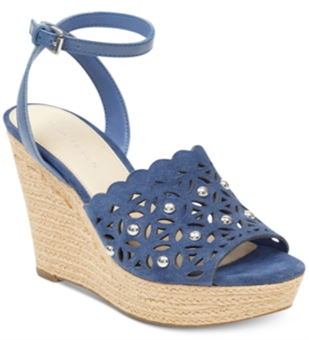 Marc Fisher Women's Hata Sandal -Blue Size 9 M