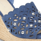 Marc Fisher Women's Hata Sandal -Blue Size 9 M