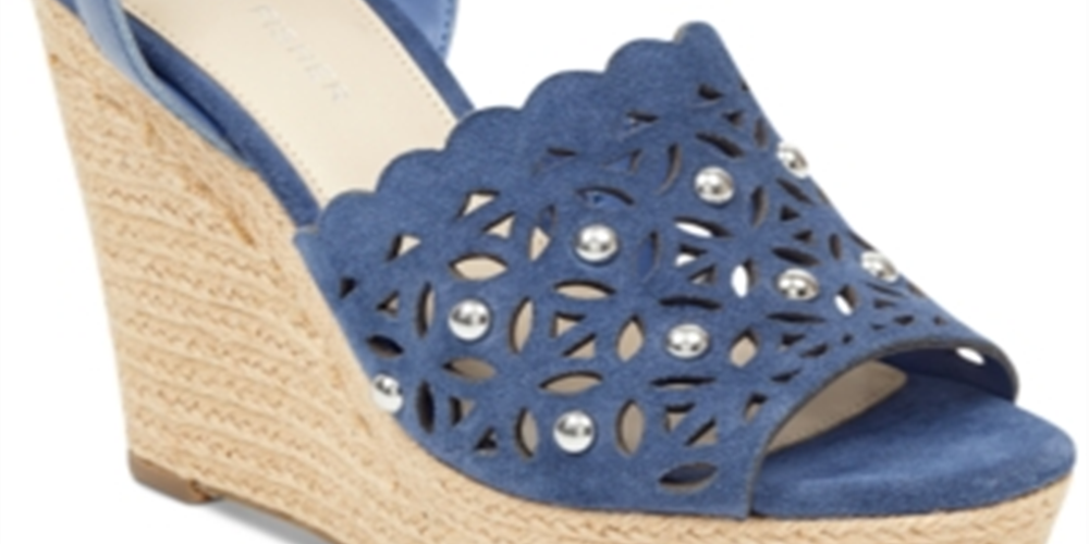 Marc Fisher Women's Hata Sandal -Blue Size 9 M