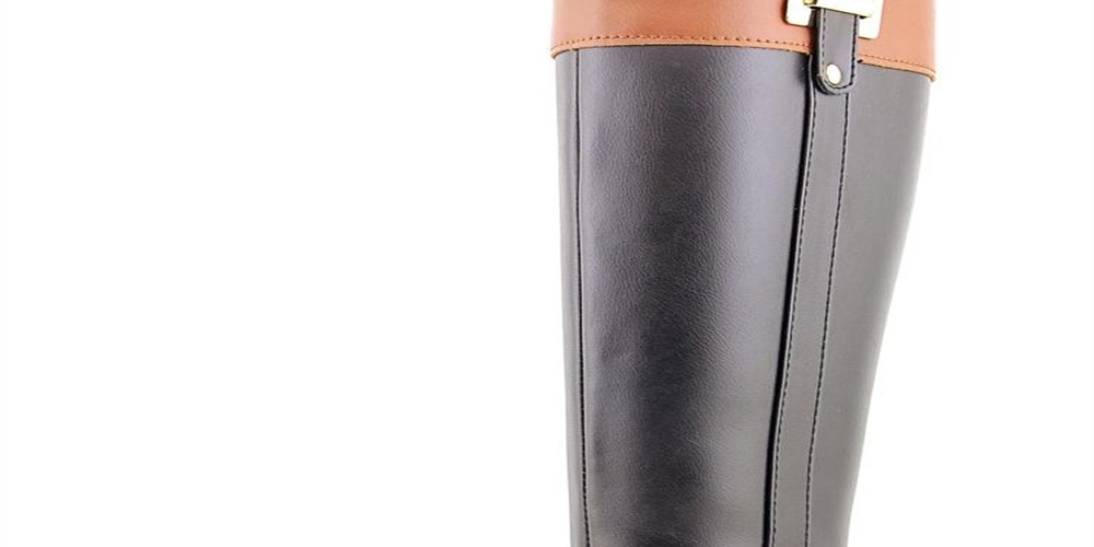 Karen Scott Women's Deliee Solid Round Toe Mid Calf Boots Black Size -7.5 M