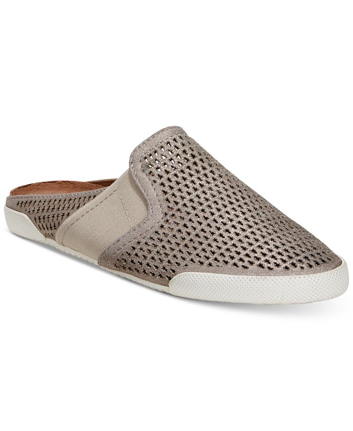 Frye Women's Melanie Perf Mule Sneaker Beige Size 6.5