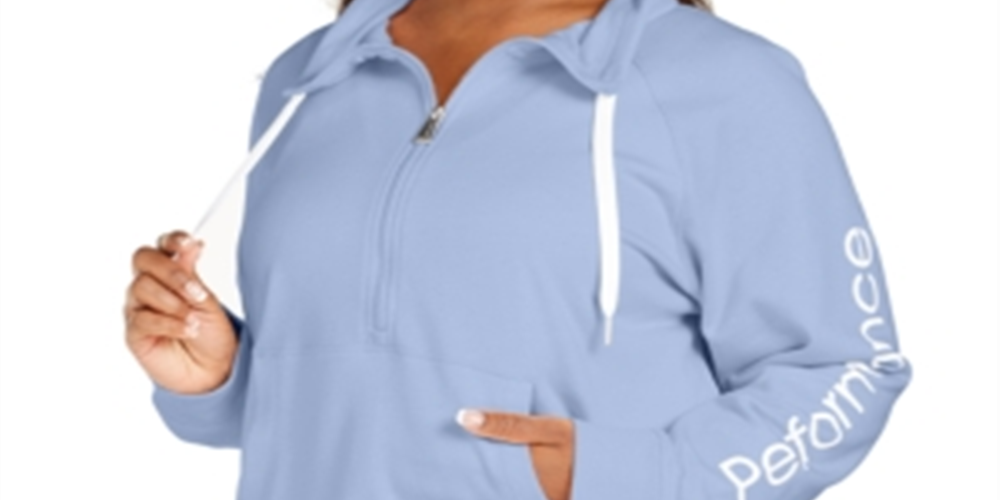 Calvin Klein Women's Plus Half Zip Pullover Blue Size 1X