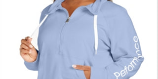 Calvin Klein Women's Plus Half Zip Pullover Blue Size 1X